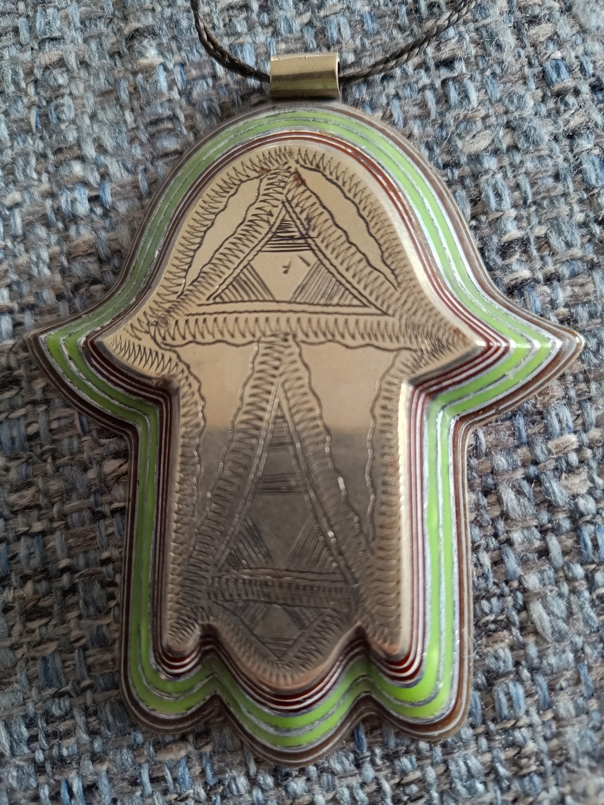 Grote Hamsa hanger, Verzenden, Gebruikt