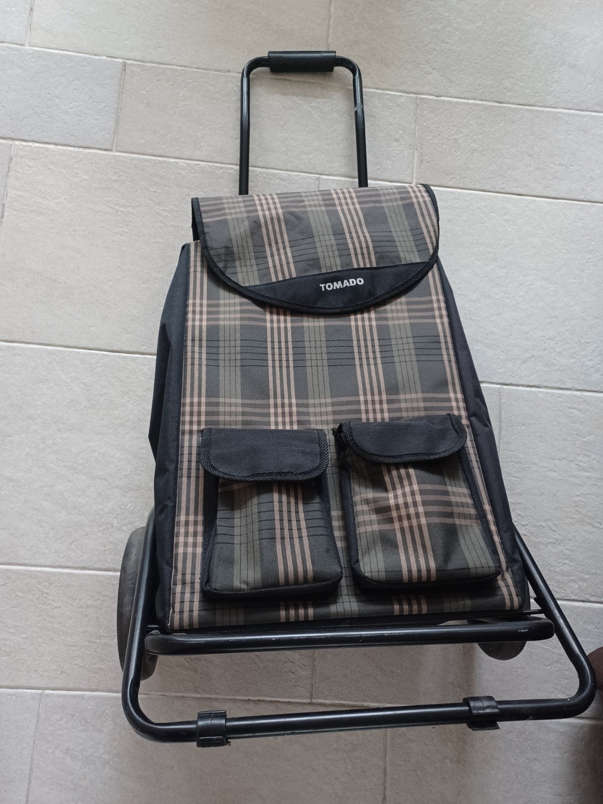 Stevige Tomado boodschappentrolley met inklapbare stang, Ophalen of Verzenden, 30 cm of meer