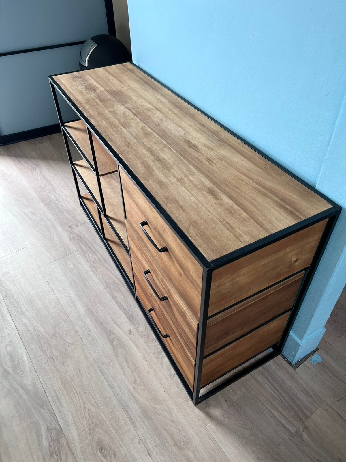 Dressoir met 3 lades, Ophalen, Zo goed als nieuw, 25 tot 50 cm, 100 tot 150 cm