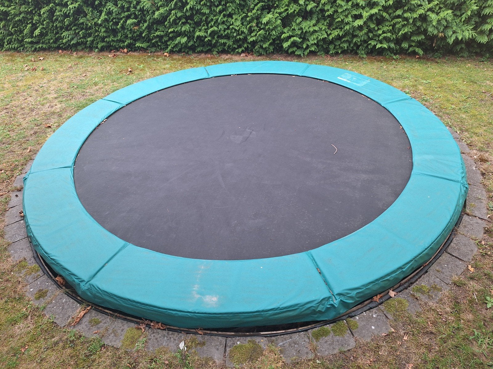 Ronde Berg trampoline 380 cm doorsne, Ophalen, Gebruikt