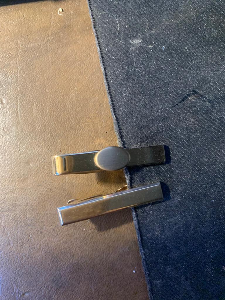 2 Antieke Dasspelden - Vintage Accessoires, Ophalen of Verzenden, Gebruikt, Overige materialen