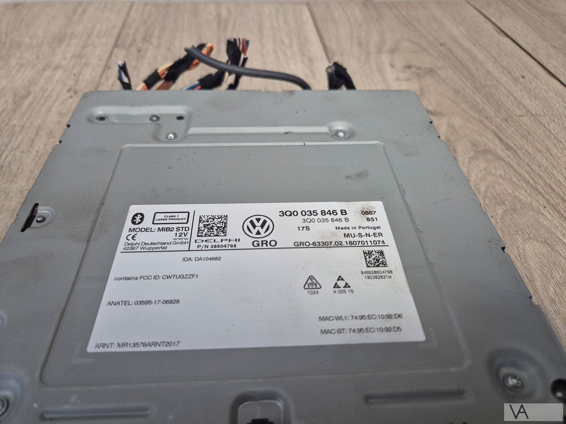 Radio navigatie module VW Golf 7 / Polo / T-roc 3q0035846b, Ophalen of Verzenden, -, -, -