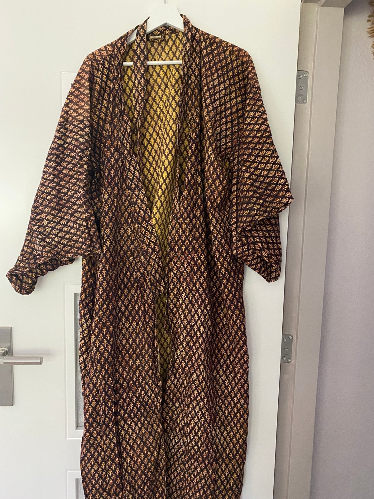 Kimono, batik stof, India, Ophalen