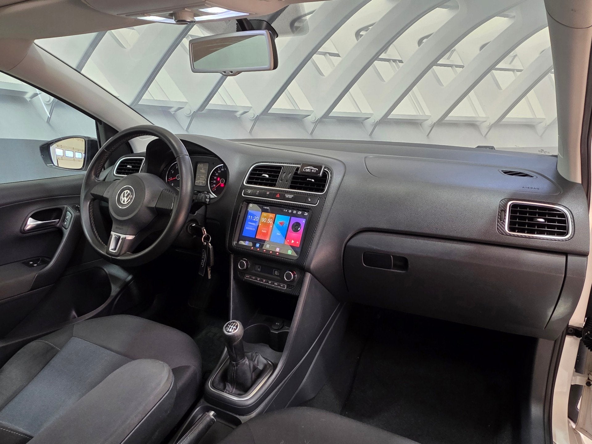 Volkswagen Polo 1.2 TSI panoramadak nwe distributie, Voorwielaandrijving, Euro 5, Stof, Wit