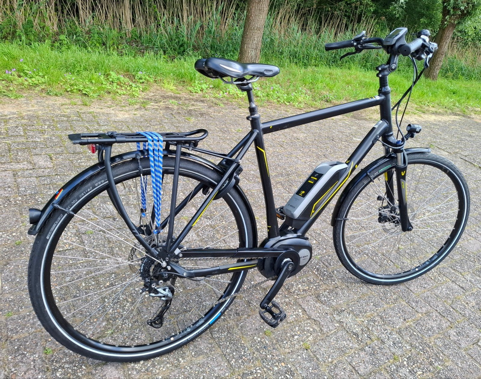Nette elektrische Victoria herenfiets, Bosch middenmotor ✅️, Ophalen, Versnellingen, Zo goed als nieuw, 57 tot 61 cm