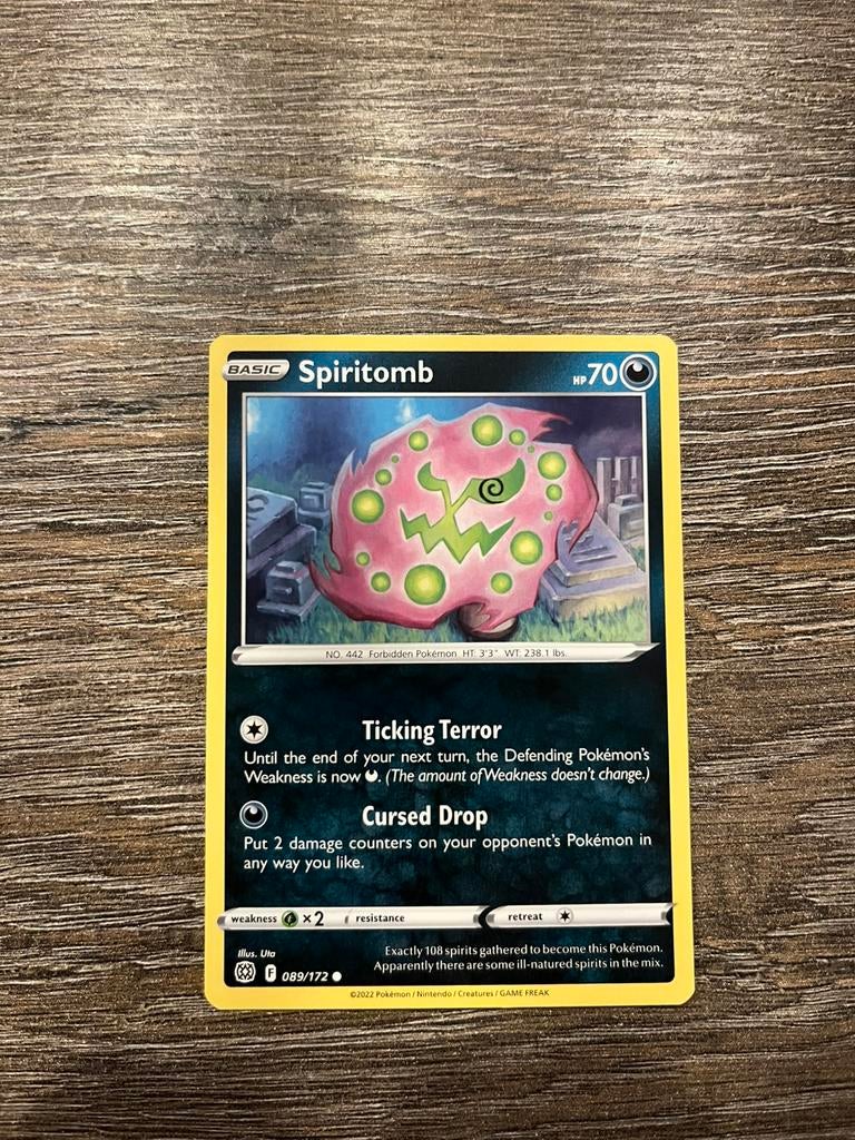 Spiritomb BRS 089/172, Ophalen of Verzenden, Zo goed als nieuw