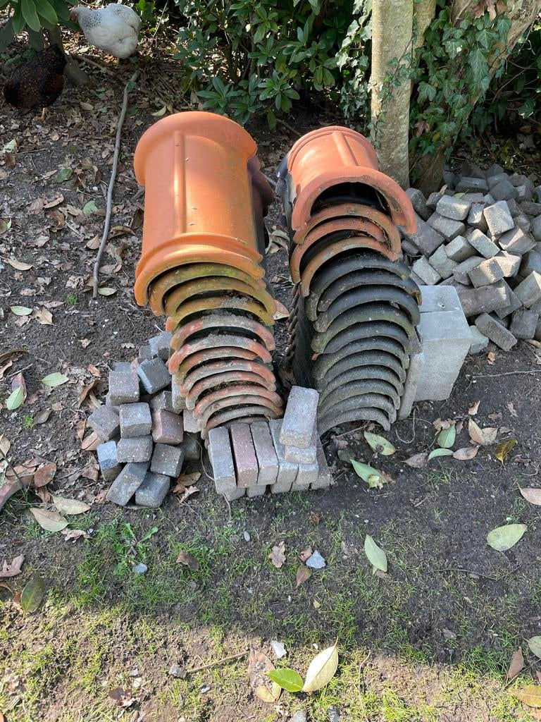 Nokpannen Jos Kurstjens, Doe-het-zelf en Verbouw, Dakpannen en Dakbedekking, Ophalen, Gebruikt, Minder dan 5 m², Dakpannen