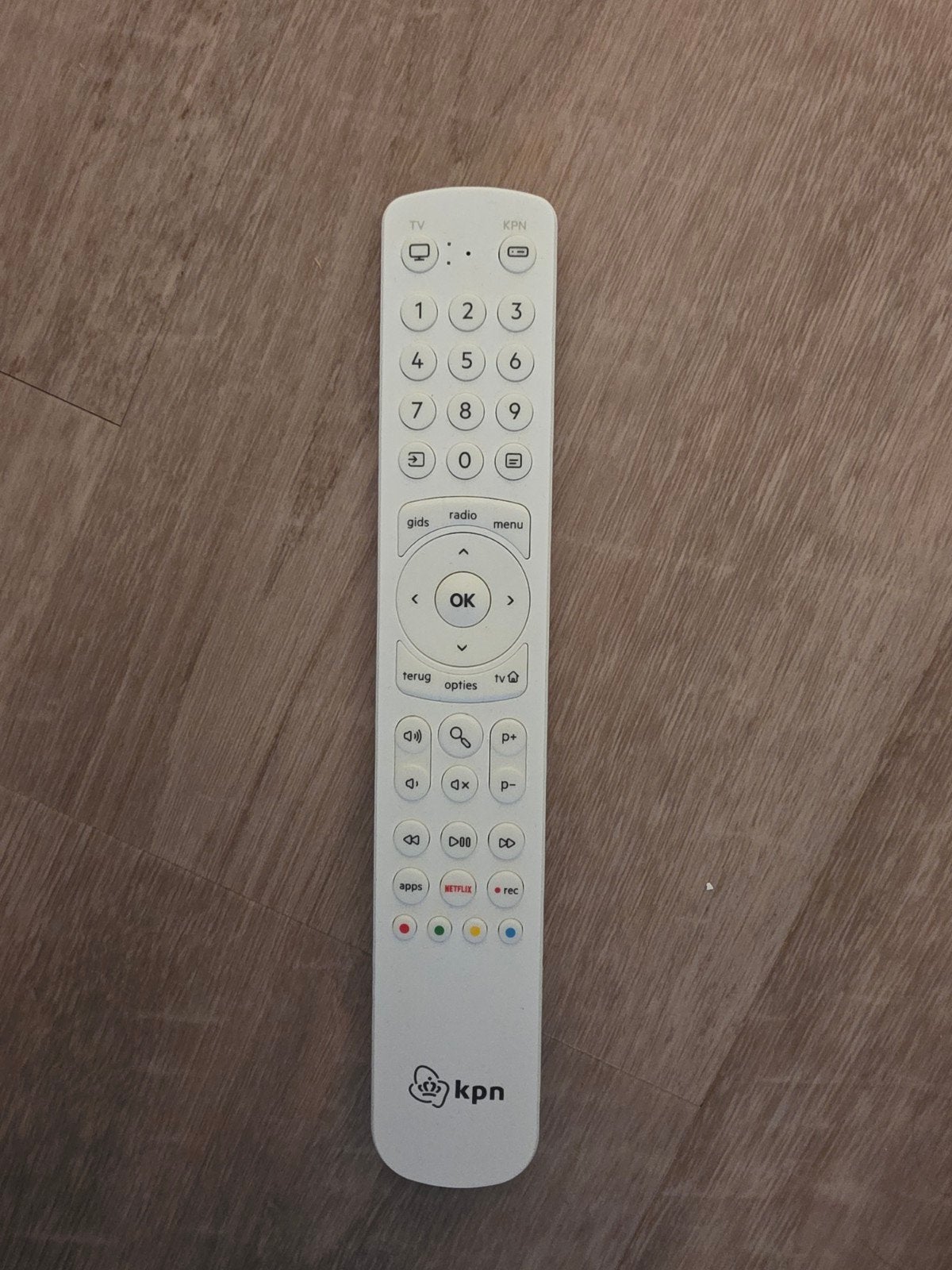 KPN afstandsbediening voor TV en Mediabox, Audio, Tv en Foto, Afstandsbedieningen, Ophalen of Verzenden, Zo goed als nieuw, Origineel