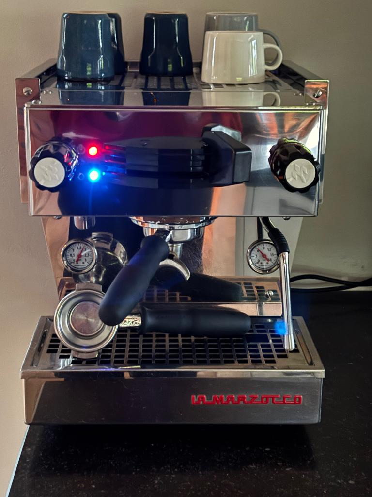 La marzocco linea mini RVS nieuwstaat, Witgoed en Apparatuur, Koffiezetapparaten, 10 kopjes of meer, Ophalen, Zo goed als nieuw