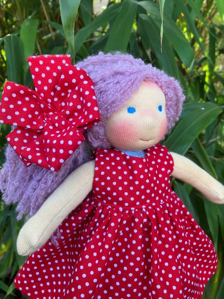 Flossie - 25 cm handgemaakte Waldorf pop, Ophalen of Verzenden, Nieuw, Overige typen
