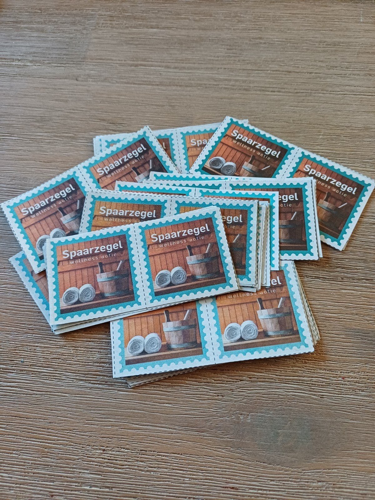 Sauna zegels, Ophalen of Verzenden, Overige soorten, Zegels, Bonnen of Punten