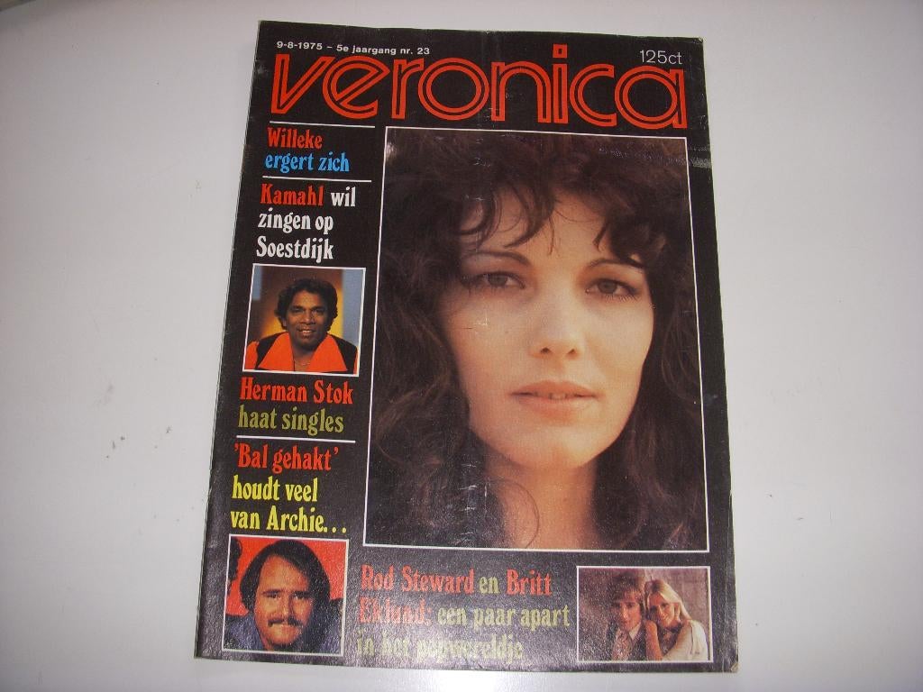 Muziektijdschrift VERONICA 9 augustus 1975, muziek, film, Ophalen of Verzenden, Gelezen, Muziek, Film of Tv