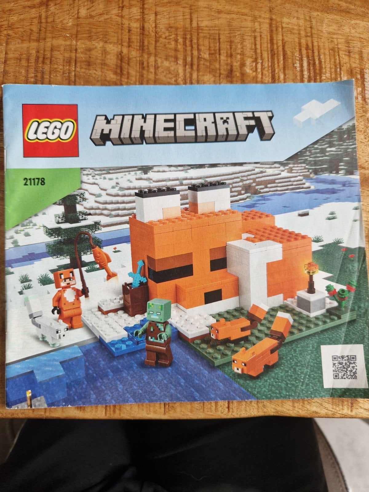 LEGO Minecraft 21178 De Vossenlodge - Compleet, Ophalen of Verzenden, Zo goed als nieuw