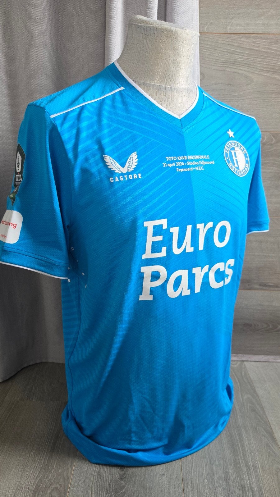 Feyenoord keepersshirt KNVB bekerfinale Bijlow., Verzamelen, Verzenden, Zo goed als nieuw, Feyenoord, Shirt