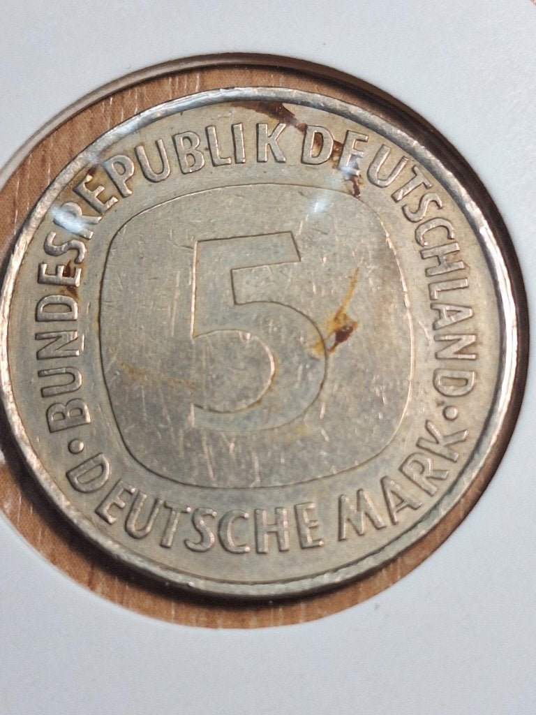 DUITSLAND 5 mark 1991 A (#75), Postzegels en Munten, Ophalen of Verzenden, Duitsland, Losse munt
