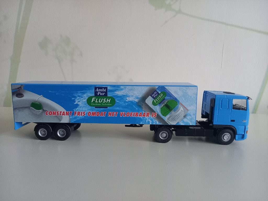 Daf XF met oplegger flush, Ophalen of Verzenden, Nieuw, Bus of Vrachtwagen, Lion Toys