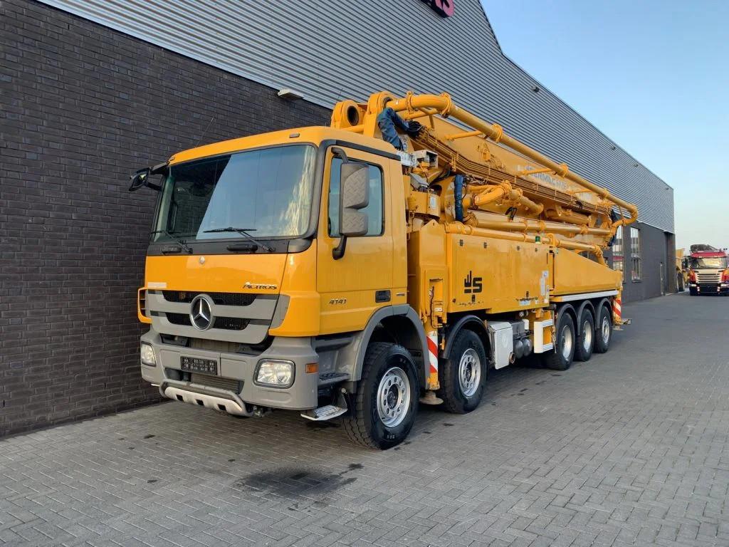 Mercedes-Benz Actros 5041 10X4 + SERMAC 6 RZ 56 METER CONCRE, Auto's, Vrachtwagens, Automaat, Euro 5, Bedrijf, Diesel