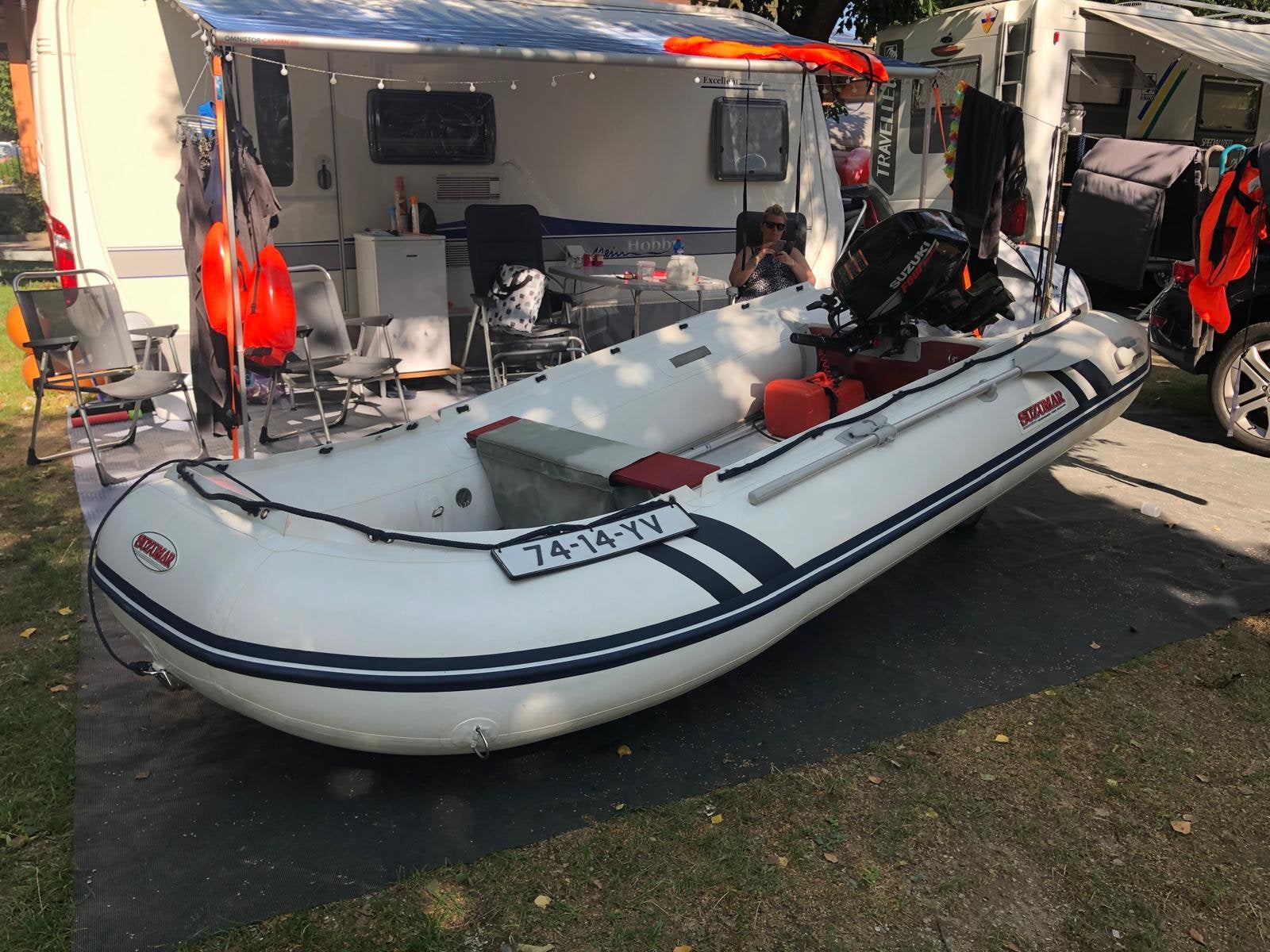 Suzumar boot met 15 pk suzuki 4 takt, Watersport en Boten, Ophalen, PVC, 15 pk, Suzumar