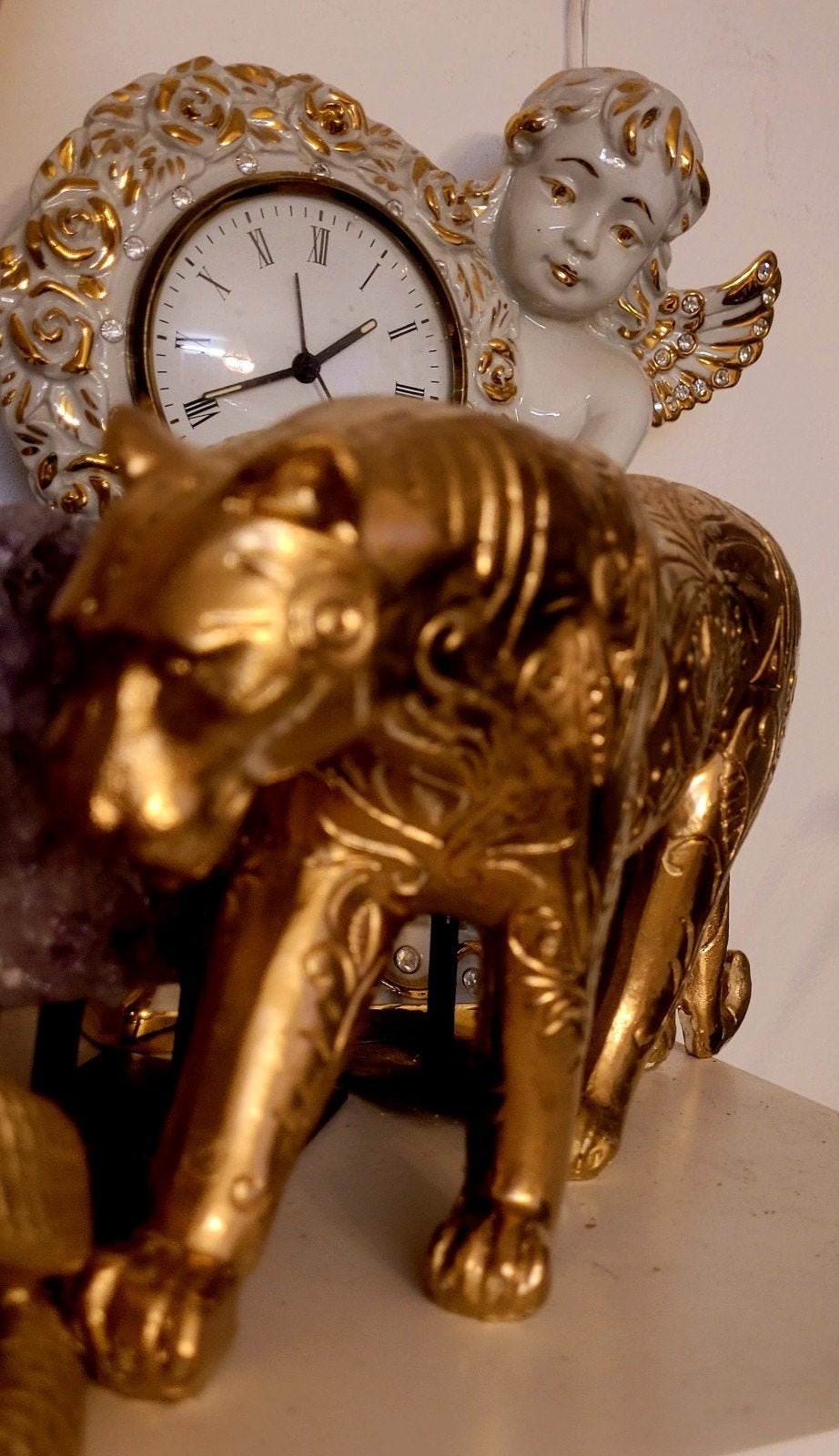 Gouden Panter Beeld - Decoratief Woonaccessoire, Huis en Inrichting, Woonaccessoires | Overige, Overige materialen, Ophalen of Verzenden