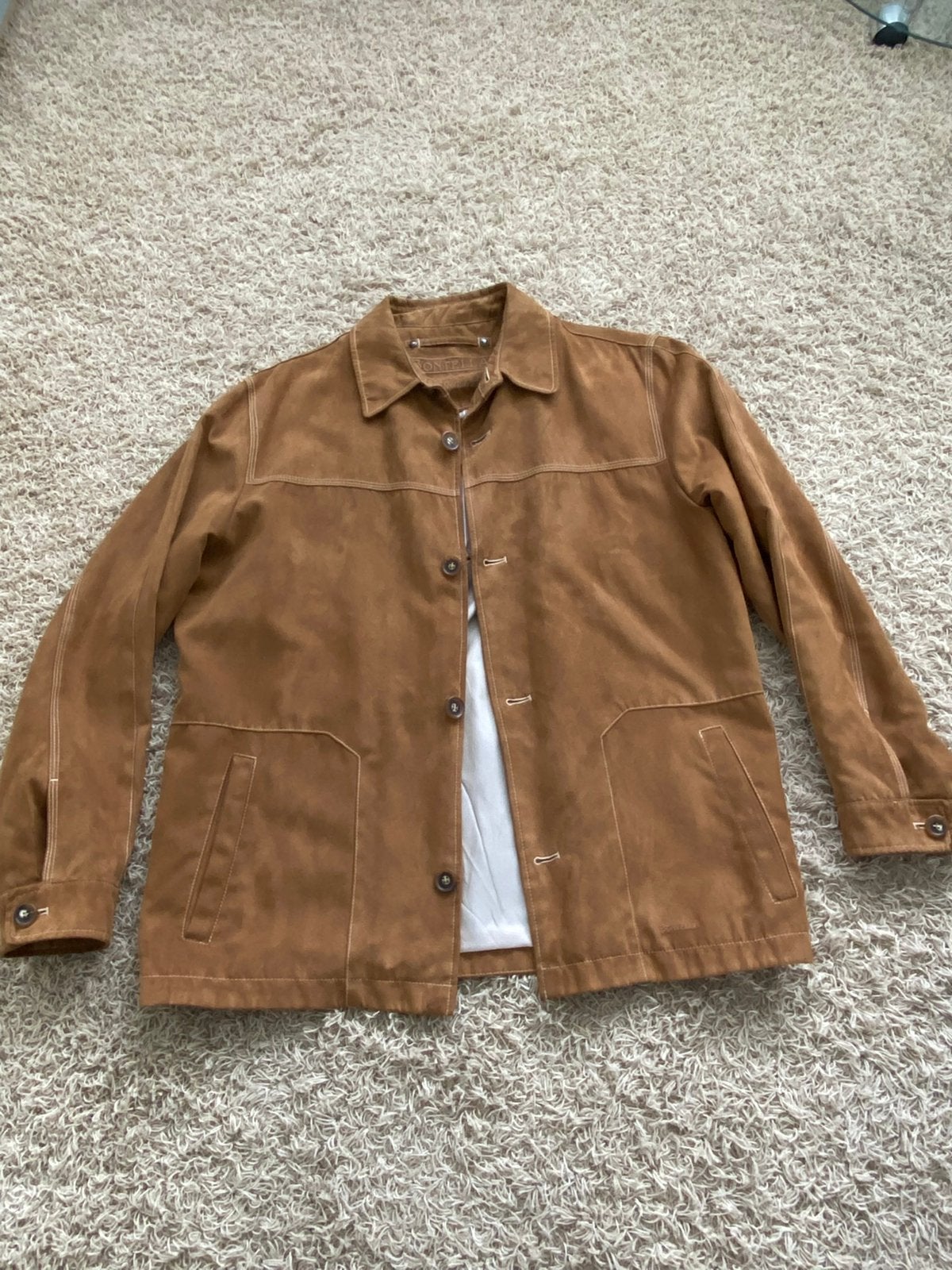 Mooie suedine Heren Jas maat 50 amper gedragen zie foto’s, Kleding | Heren, Ophalen of Verzenden, Zo goed als nieuw