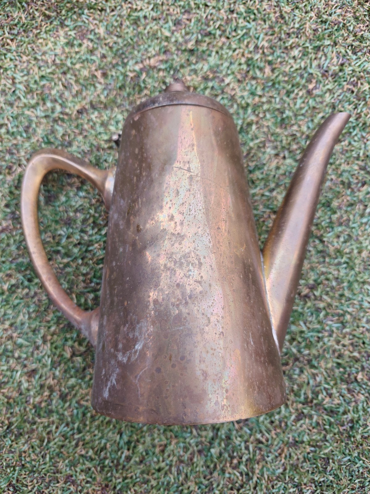 Vintage Koperen Koffiekan / Theepot, Antiek en Kunst, Antiek | Koper en Brons, Ophalen of Verzenden, Koper
