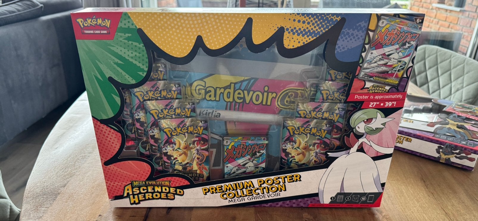 Mega Lucario en Mega Gardevoir Poster Collection (€300/€155), Ophalen, Zo goed als nieuw, Overige typen