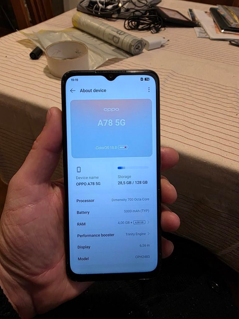 Oppo a78 5g, Ophalen of Verzenden, Zwart, 128 GB