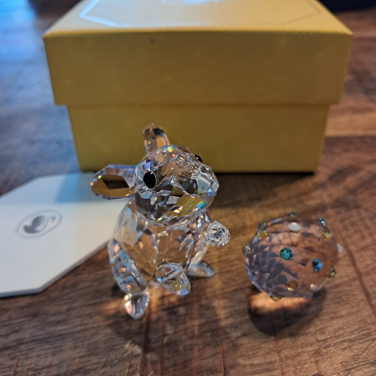 Swarovski Haas Plus Ei met Doos en Certificaat, Ophalen of Verzenden, Zo goed als nieuw, Figuurtje