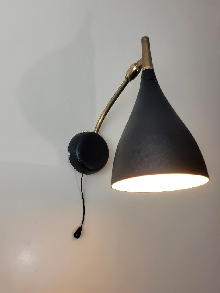 Mid Century Modern wandlamp van Cosack Leuchten, Huis en Inrichting, Lampen | Wandlampen, Gebruikt, Metaal, Ophalen of Verzenden