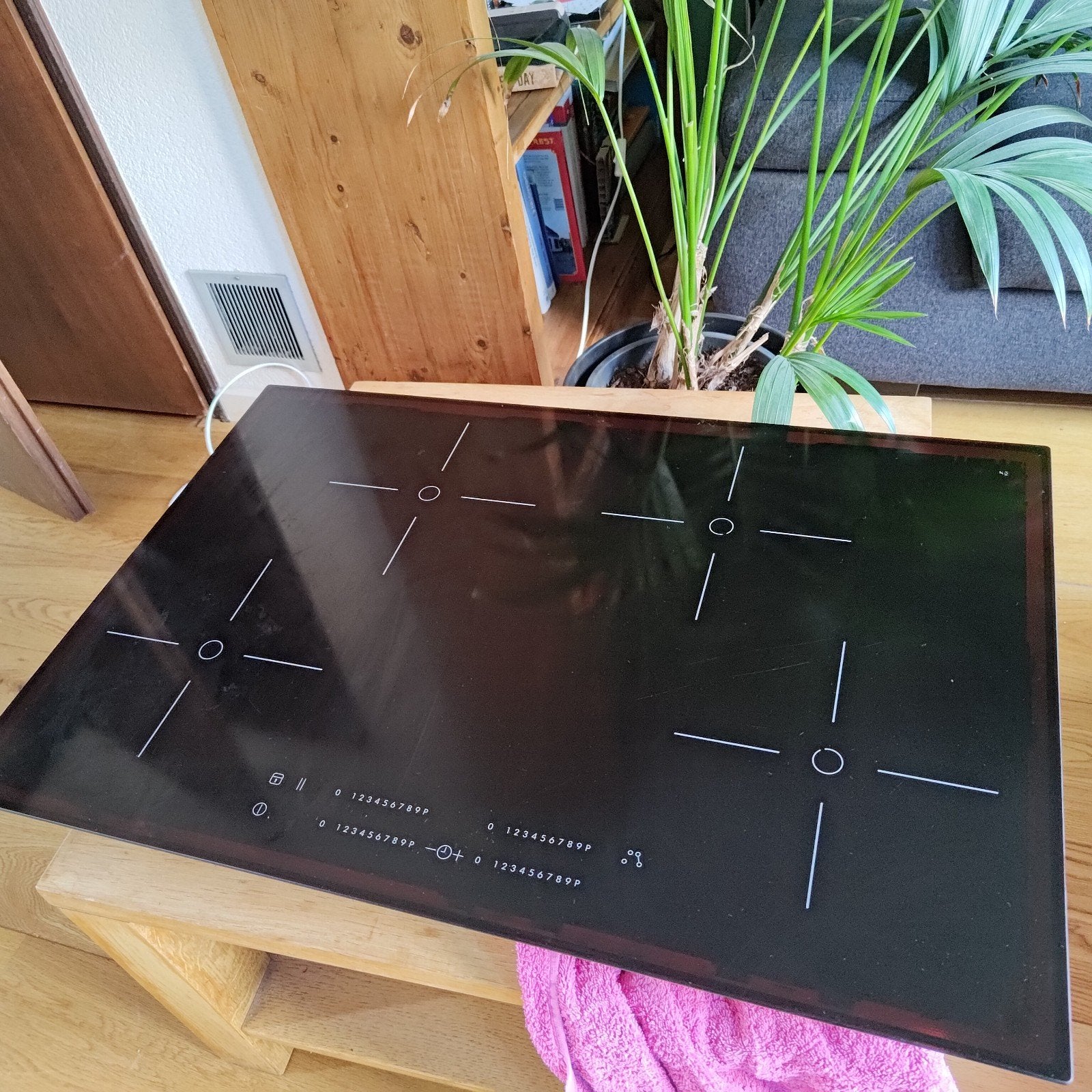 Inbouw inductiekookplaat van Ikea, Ophalen, Gebruikt, 4 kookzones, Inbouw