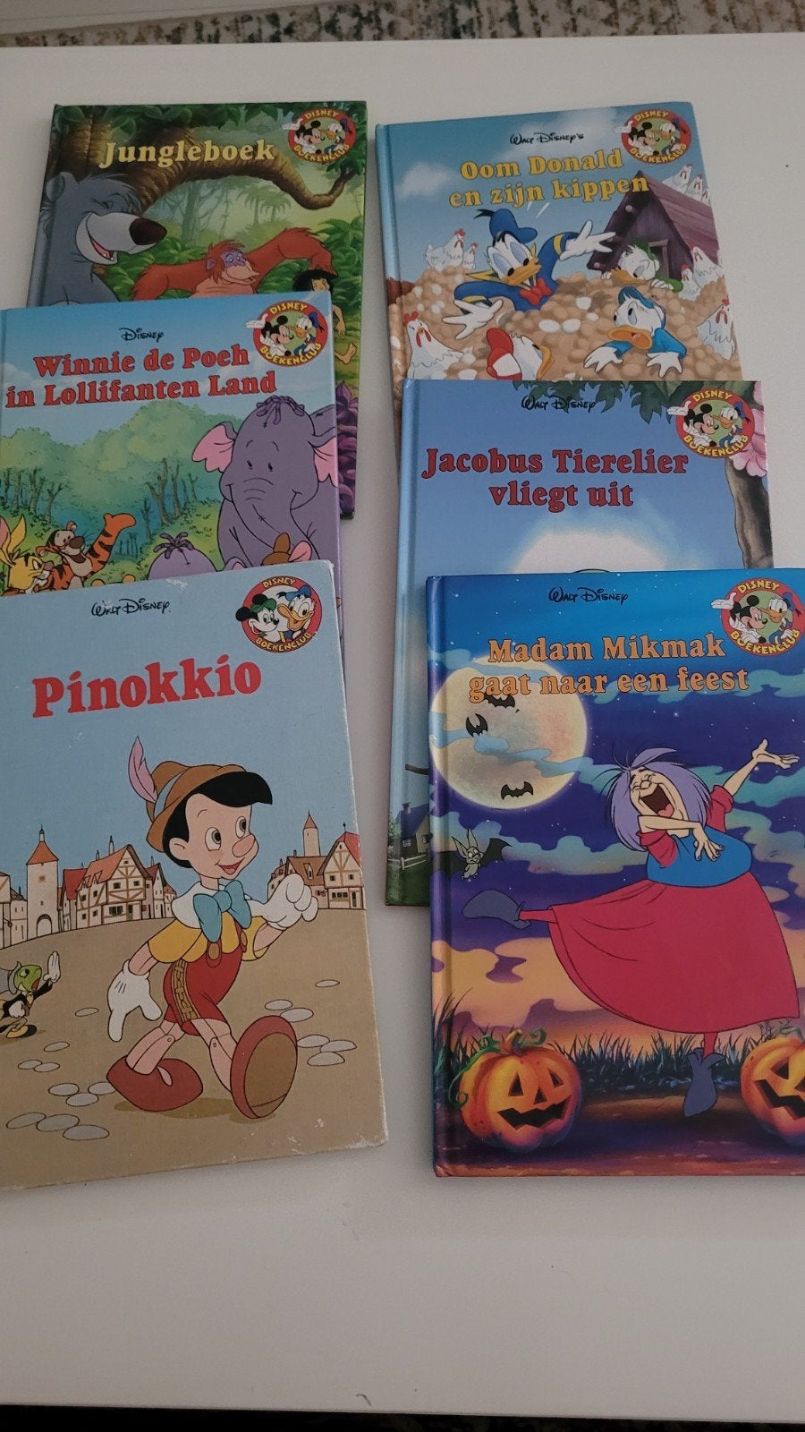 Disney Boekenclub Boeken - Jungleboek, Pinokkio, Oom Donald, Boeken, Ophalen of Verzenden, Gelezen, Walt Disney, Sprookjes