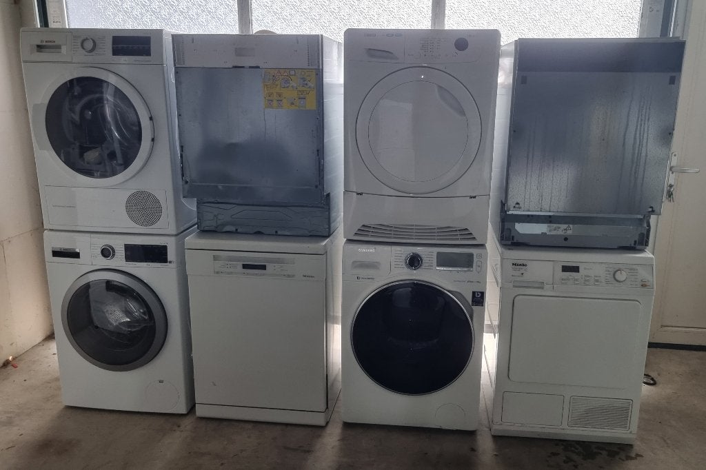 Partij witgoed defect, 8 tot 10 kg, Ophalen, Niet werkend, 85 tot 90 cm