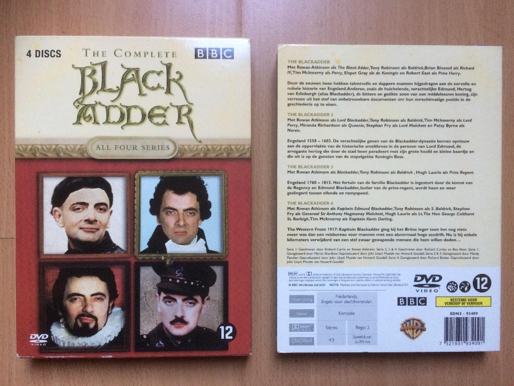Blackadder Complete serie 4dvd box Rowan Atkinson, Cd's en Dvd's, Vanaf 12 jaar, Verzenden, Zo goed als nieuw, Komedie