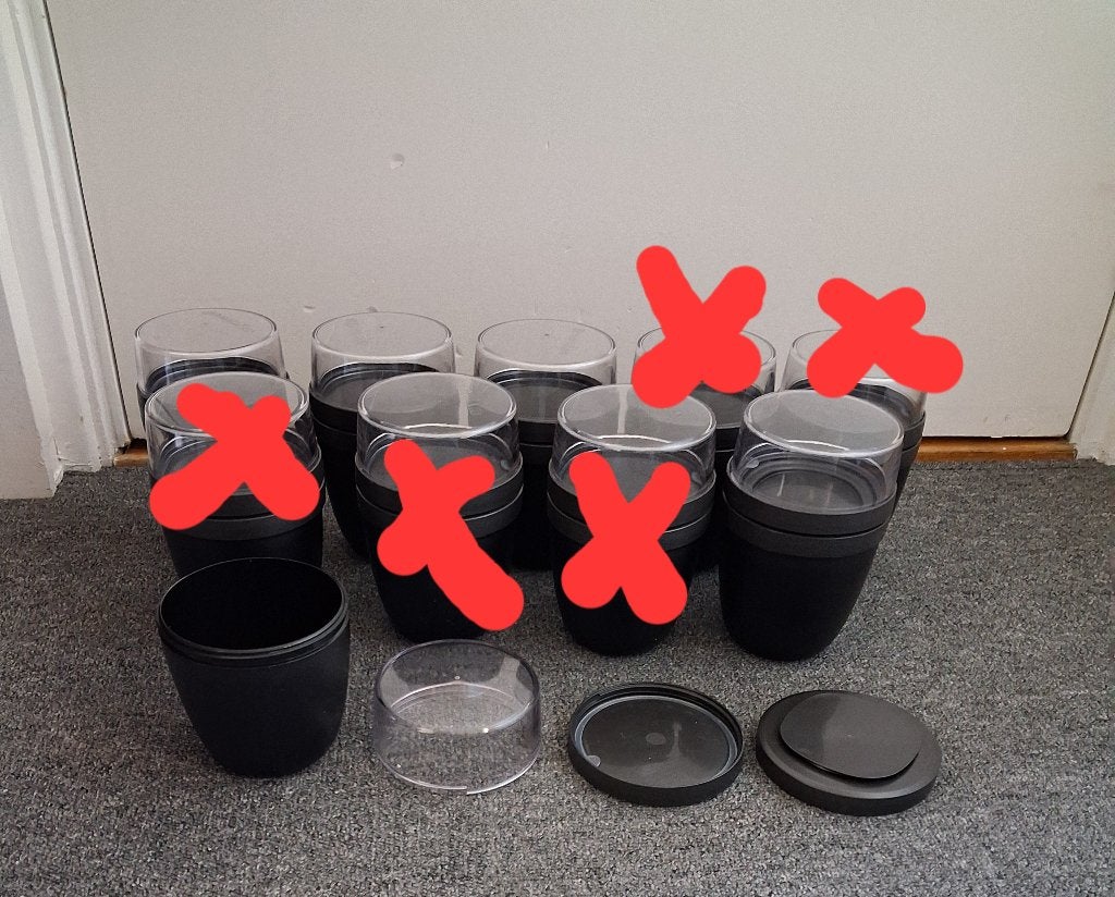 Yoghurt / Muesli bekers, Overige kleuren, Beker of Kan, Nieuw, Ophalen of Verzenden