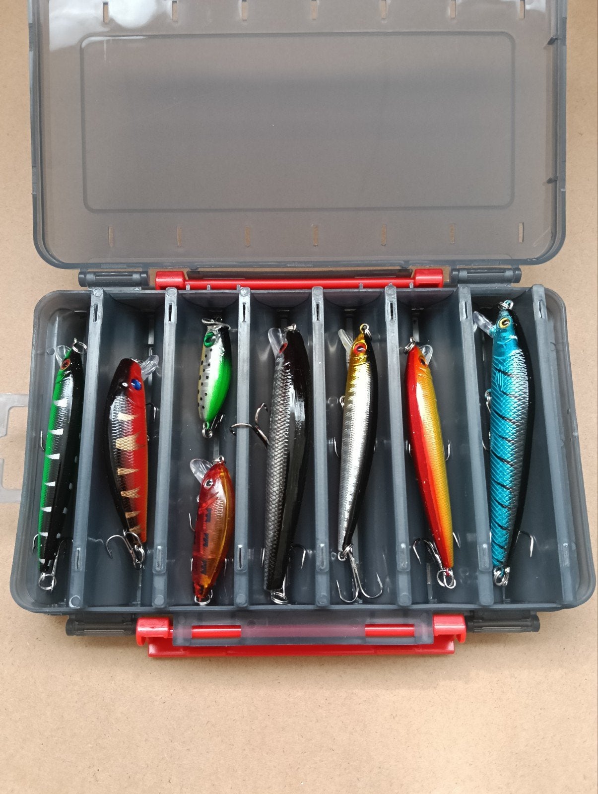 16x Kunstaas Set met Opbergbox - Ideaal voor Roofvissen, Verzenden, Nieuw, Kunstaas