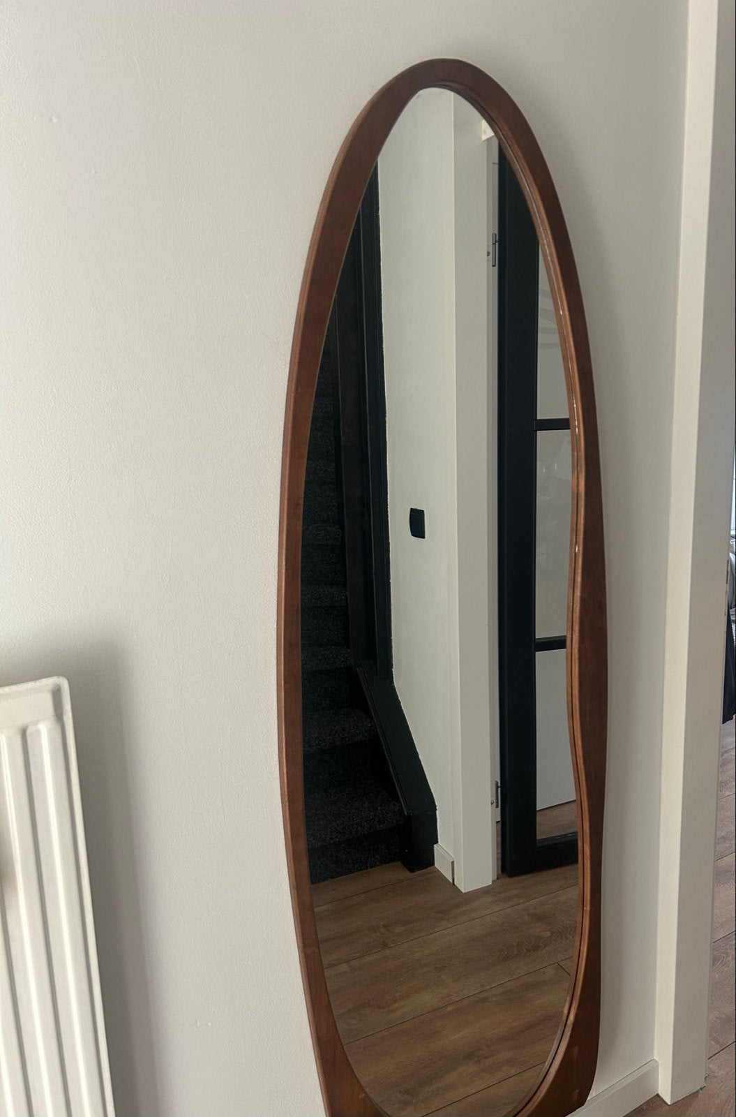 Spiegel Ovaal - bruin, Ophalen, Nieuw, 50 tot 75 cm, 150 tot 200 cm