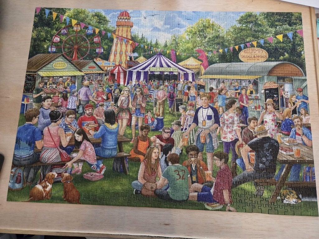 Falcon, Sausage and Cider Festival, 1000 stukjes, Ophalen, 500 t/m 1500 stukjes, Zo goed als nieuw, Legpuzzel