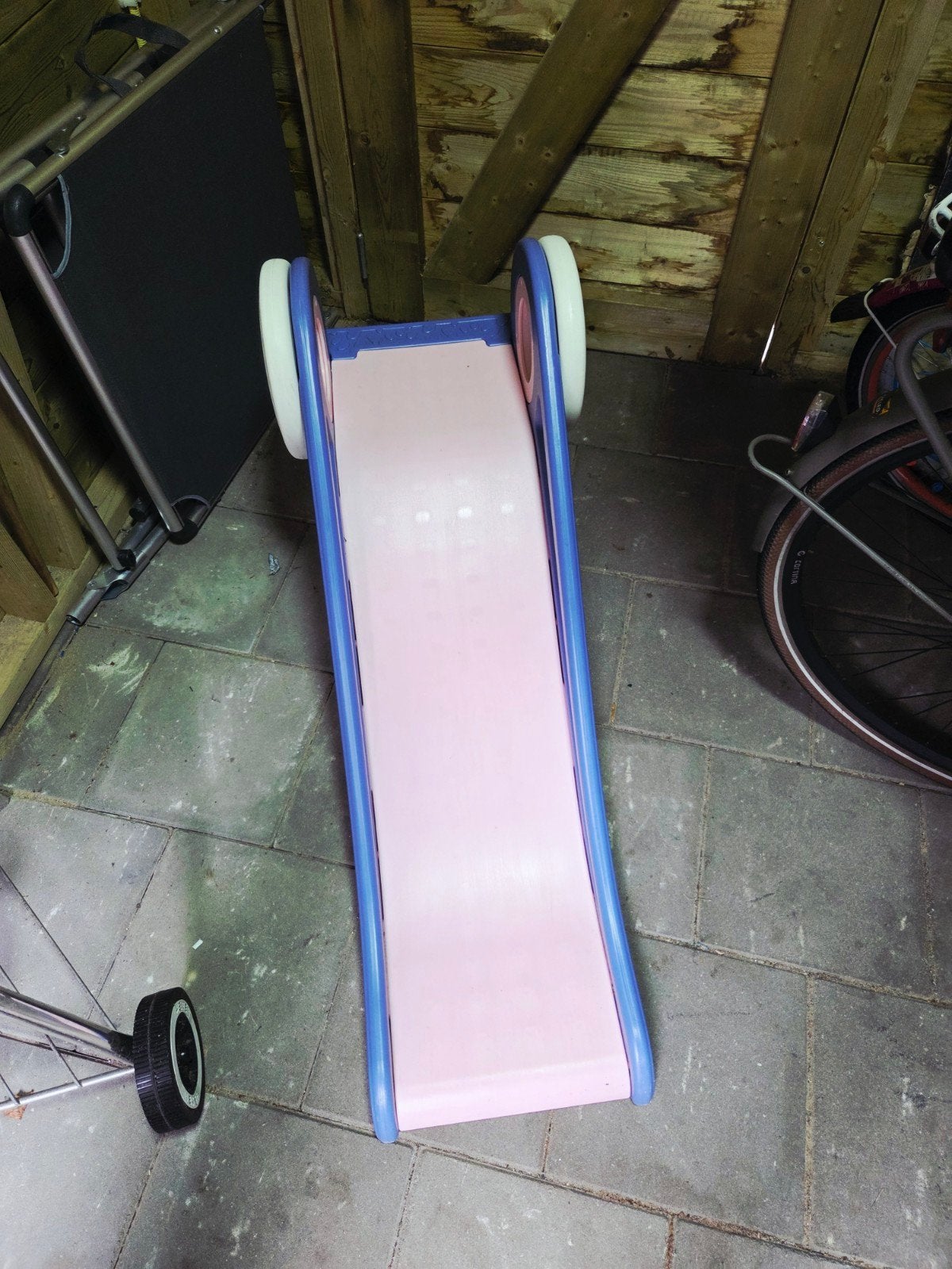 Roze en lila kinderglijbaan, Ophalen, Gebruikt, Glijbaan