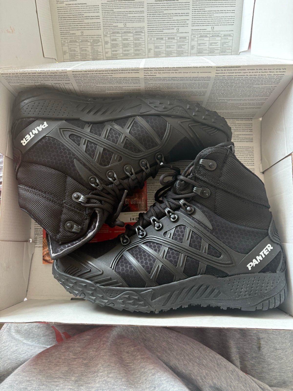 Panter schoenen HOOG - Zwart - Maat 38, Ophalen, Nieuw, Zwart, Werkschoenen