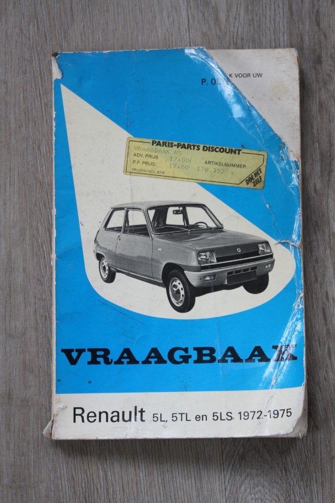 Renault 5 Vraagbaak P. Olyslager (1972-1975), Ophalen