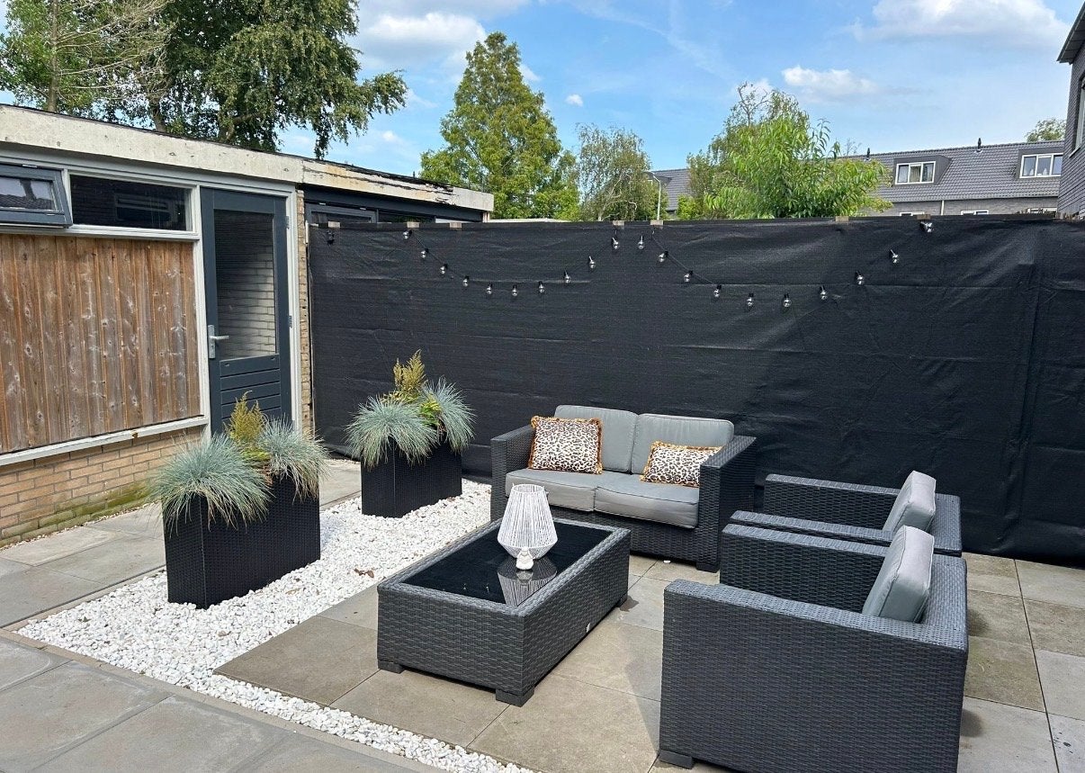 Comfortabele Wicker Loungeset met Dikke Kussens, Tuin en Terras, Ophalen, 4 zitplaatsen, Gebruikt, Loungeset