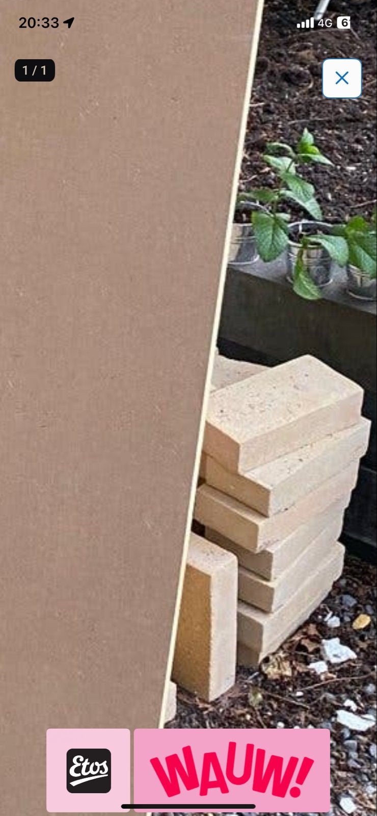 Kalkzandstenen voor bouw en tuin, Doe-het-zelf en Verbouw, Metselstenen, Ophalen, Gebruikt, Kalkzandstenen