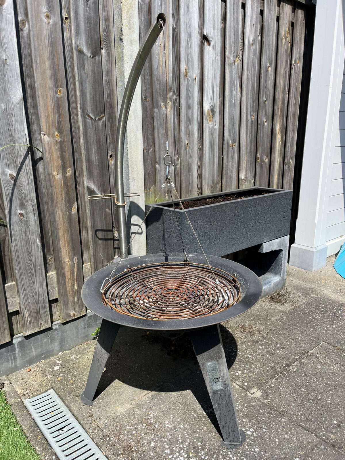 BBQ op hout, Ophalen of Verzenden, Gebruikt