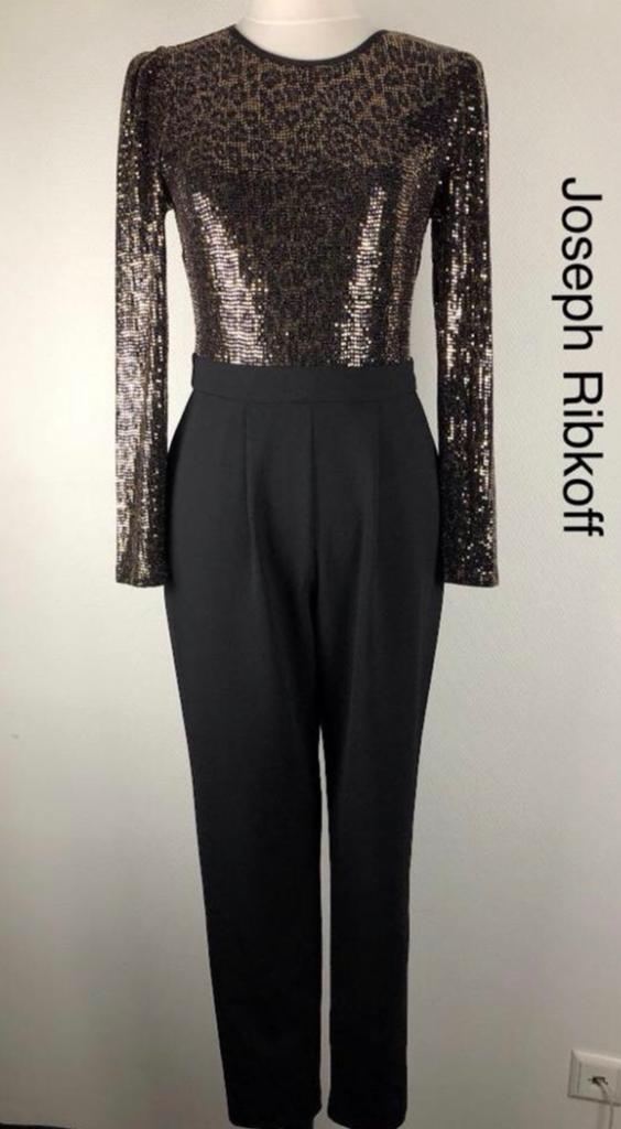 Ribkoff elegante jumpsuit zwart met lurex glittertop maat M, Verzenden, Nieuw, Maat 38/40 (M), Zwart