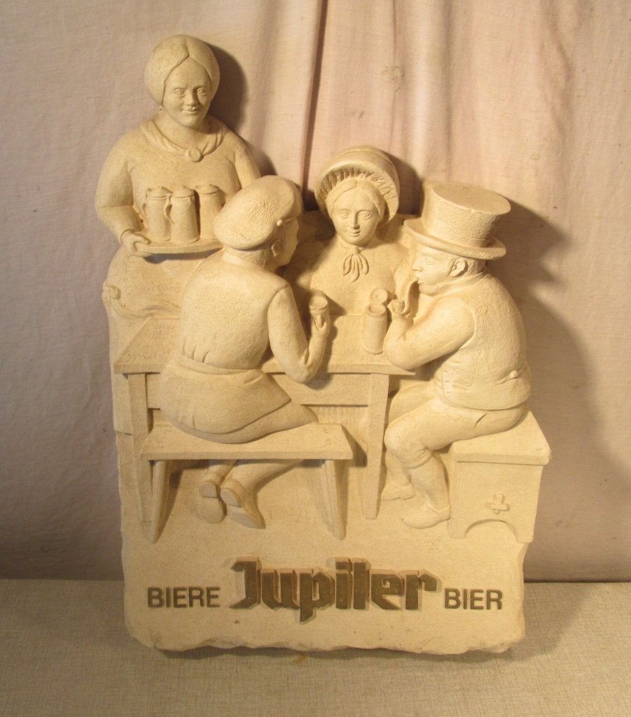 Groot Jupiler Paneel / Bord in kunststof - 28x40x8, Ophalen of Verzenden, Zo goed als nieuw, Reclamebord, Plaat of Schild, Jupiler