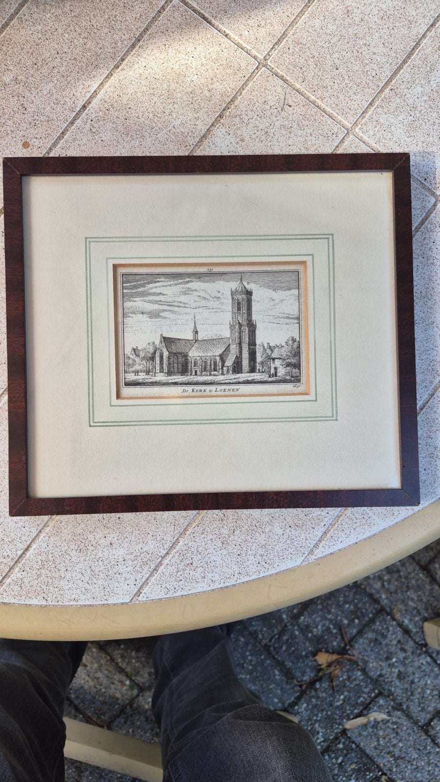 Kerk te Loenen - Abraham Rademaker Prentnummer 239, Antiek en Kunst, Met tekst, Architectuur, Ophalen of Verzenden, Gravure