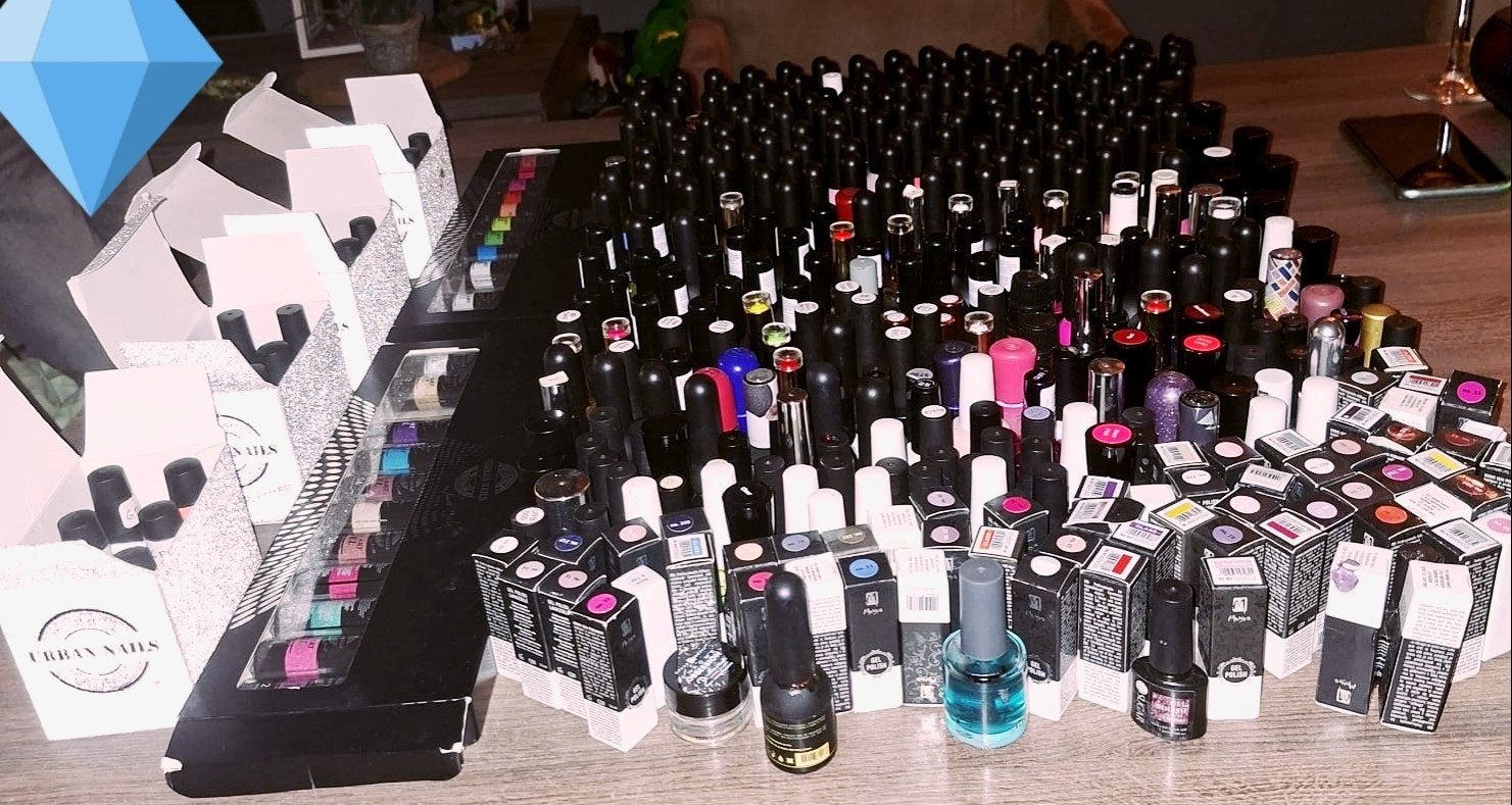 Grote partij gelnagellak& nailart-spulletjes, Ophalen, Nieuw, Overige kleuren, Handen en Nagels