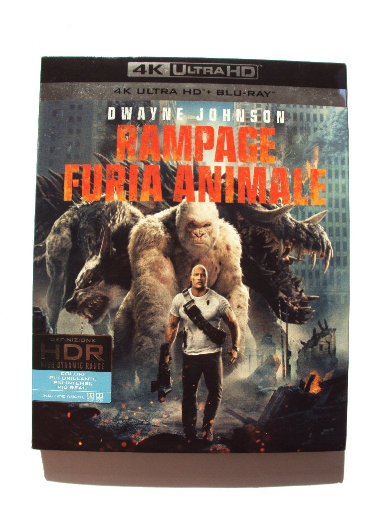 Rampage Big Meets Bigger - 4K Ultra HD (2 disc), Ophalen of Verzenden, Zo goed als nieuw, 4K Ultra HD Blu-ray, Actie