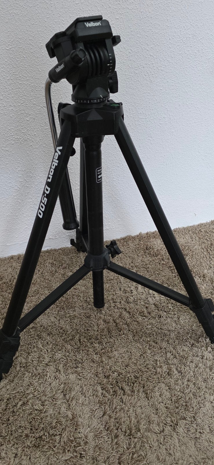 Velbon D-500 Statief met Balhoofd, Audio, Tv en Foto, Velbon, 150 tot 175 cm, Met balhoofd, Gebruikt