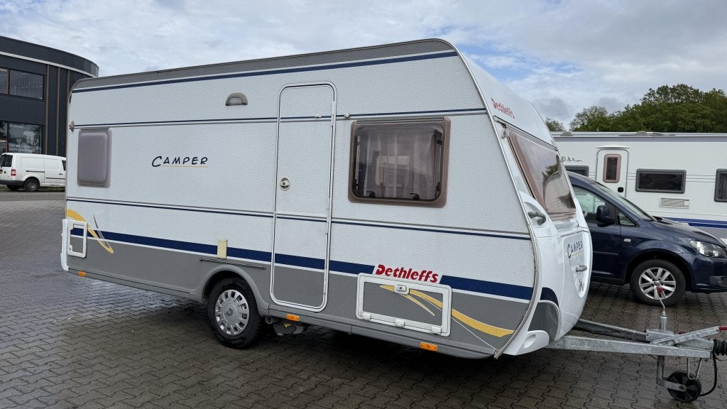 Dethleffs Camper 460 DB bouwjaar 2006 met voortent, Caravans en Kamperen, Caravans, Rondzit, Bedrijf, Overige typen, Tot en met 4